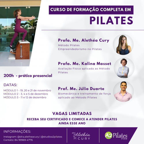 Curso de formação completa de Pilates